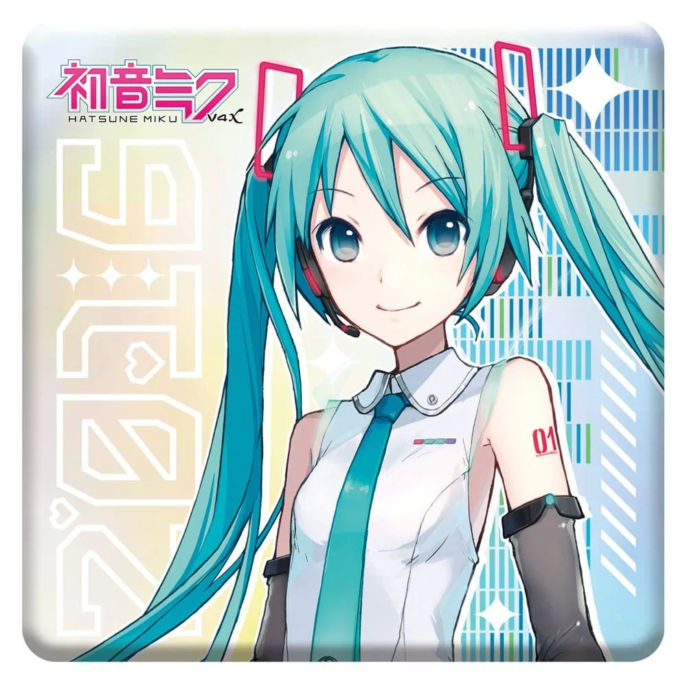 Hatsune Miku Badge – V4X 10th Anniversary Rainbow 8 cm