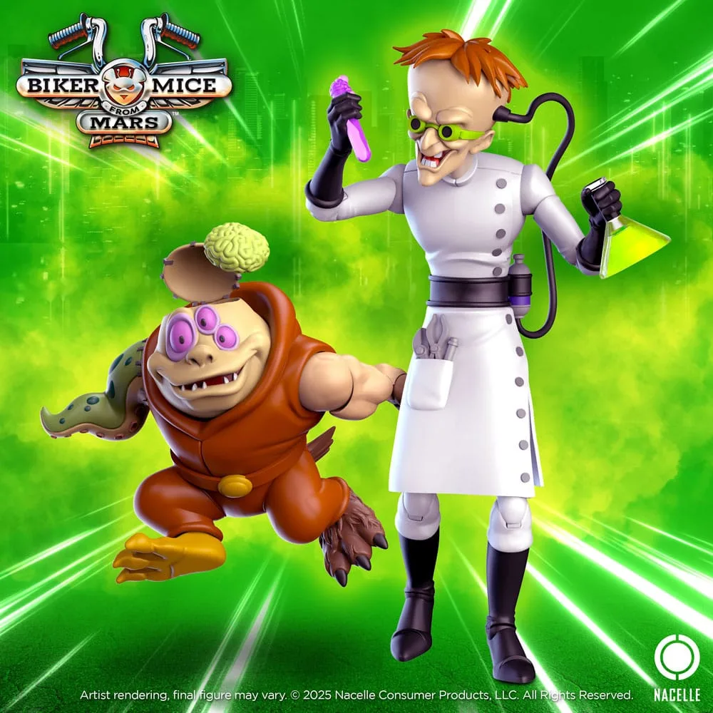 Biker Mice from Mars Figures – Karbunkle & Fred the Mutant 23 cm
