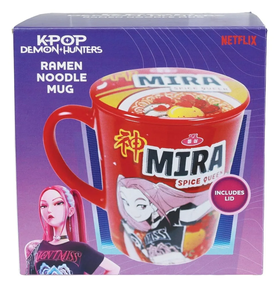KPop Demon Hunters Mug – HUNTR/X Ramen with Lid 350 ml 3