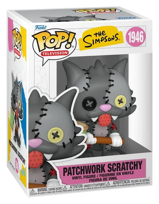 The Simpsons Vinyl Figure – Funko Pop Patchwork Scratchy 9 cm 2