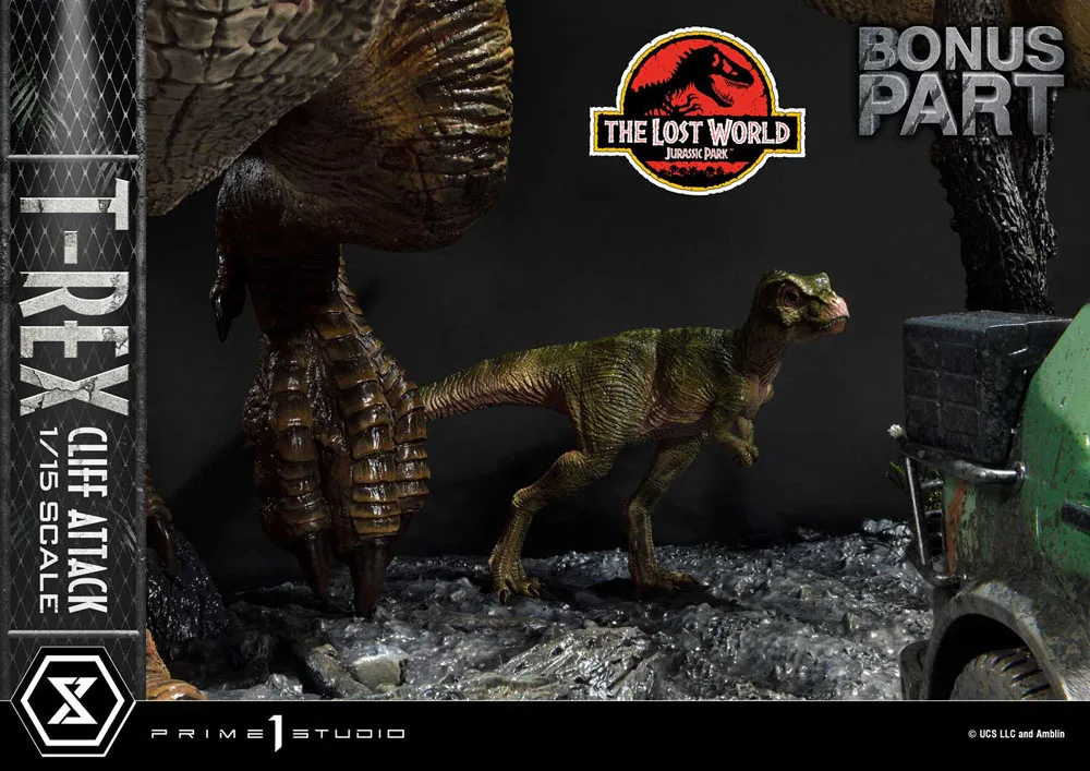 Jurassic Park Statue – Lost World T-Rex Cliff Attack Bonus 53 cm 25