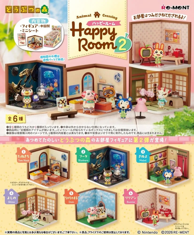 Animal Crossing Mini Figure Display – Happy Room 2 Blind Boxes