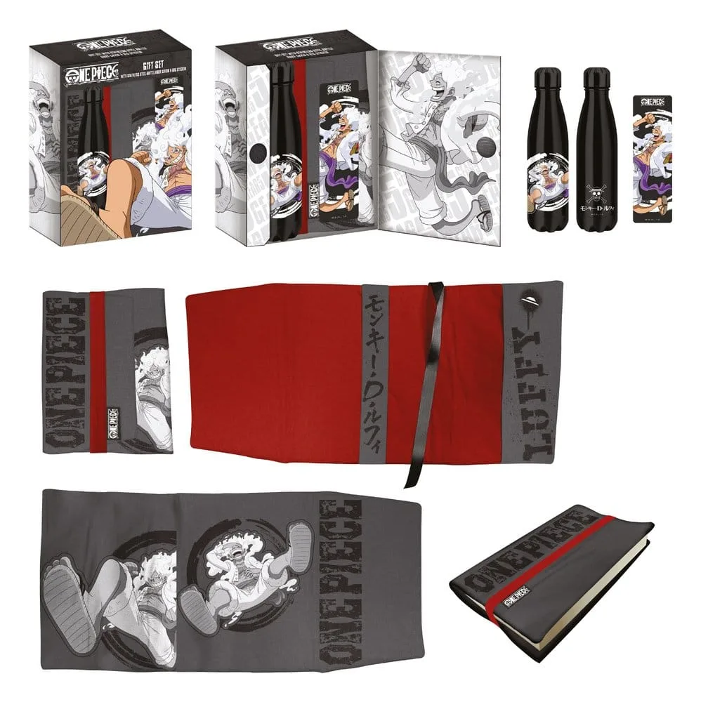 One Piece Gift Set – Luffy Steel Bottle and Accessories 500 ml