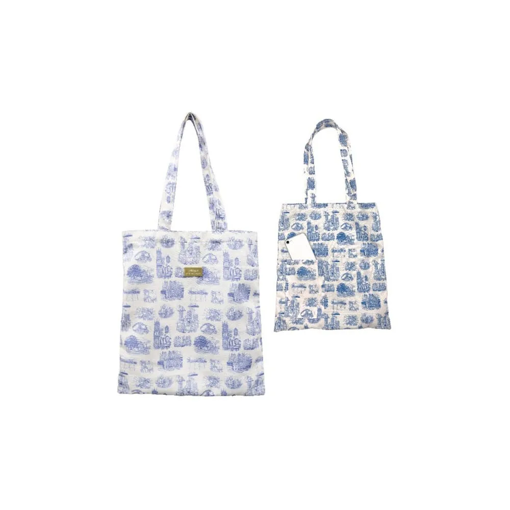 Whisper of the Heart Tote Bag – Blue Nostalgia 37 x 33 cm 2