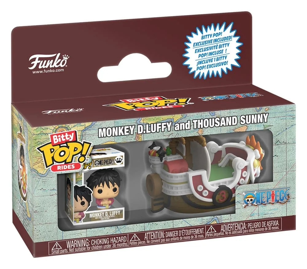 One Piece Vinyl Figure – Luffy Thousand Sunny Bitty Pop Ride 2.5 cm