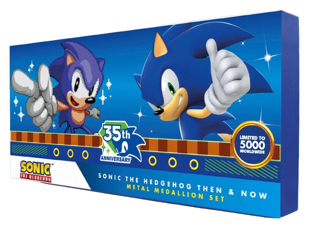 Sonic the Hedgehog Medallion Set – 35th Anniversary Then & Now 4
