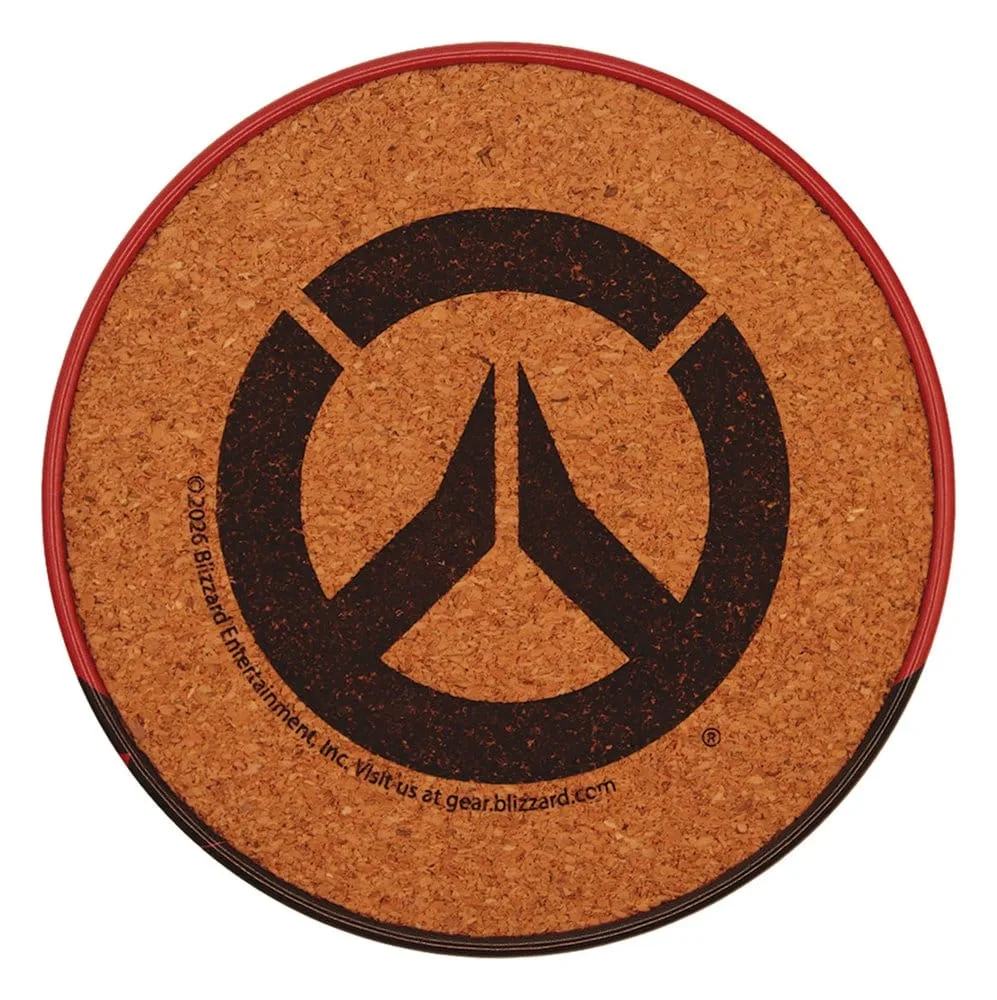 Overwatch Coaster Set – 4 Metal Character Designs 9 cm 2