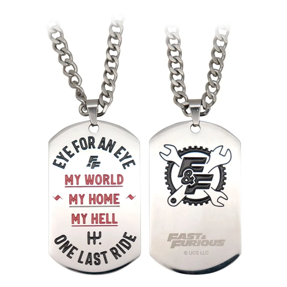 Fast & Furious Dog Tag – Numbered Edition 47 x 27 mm