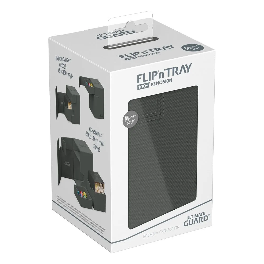 Ultimate Guard Deck Box – Grey Flip’n’Tray 100+ Xenoskin 7