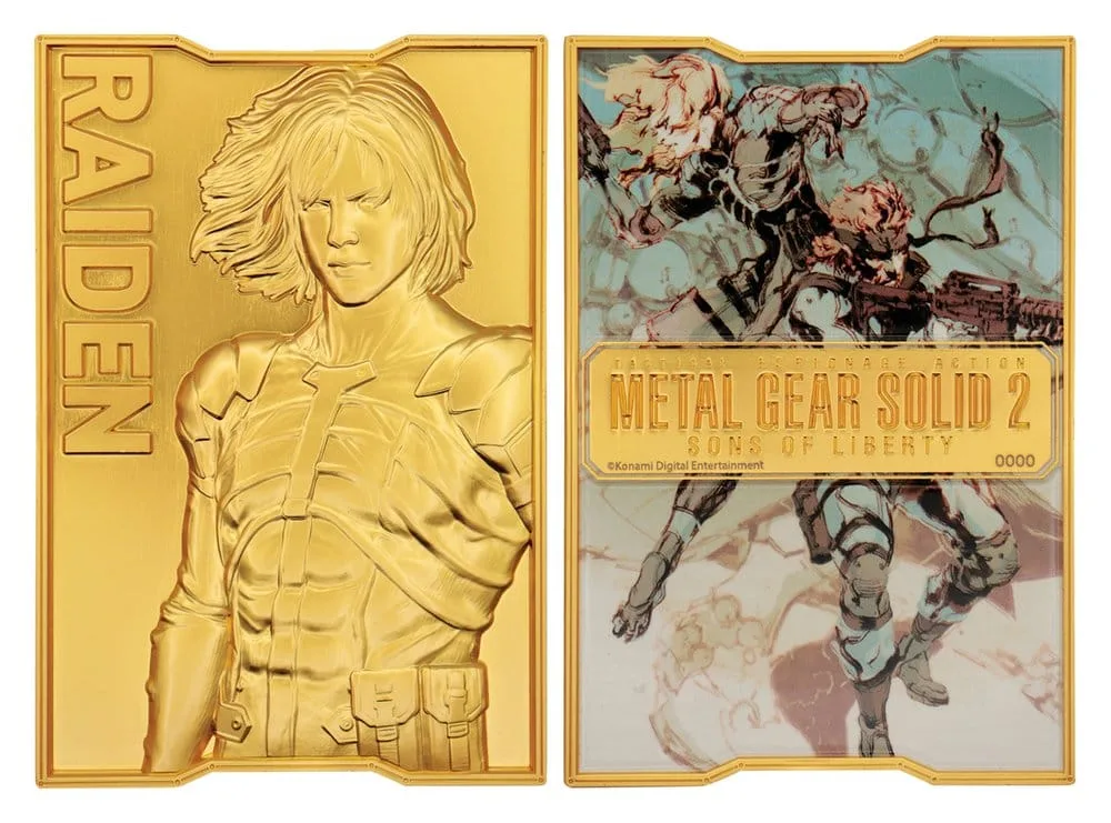 Metal Gear Solid 2 Ingot – Raiden 24k Gold Plated 5