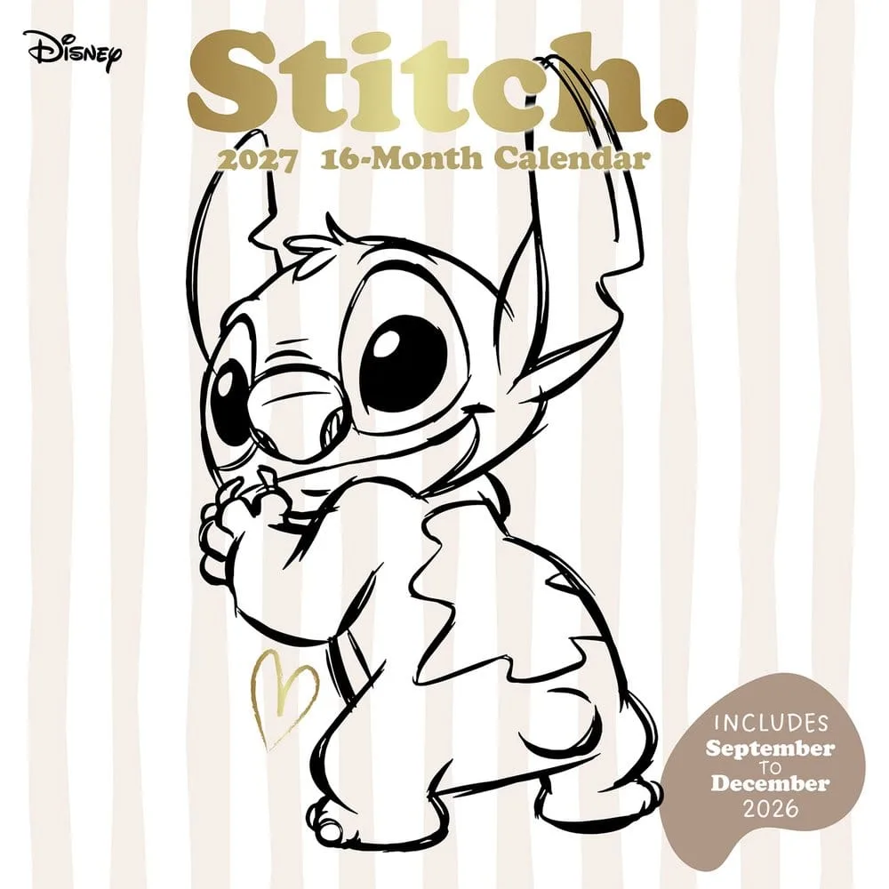 Stitch Calendar – Life Is Better with Stitch 2027 30 x 30 cm