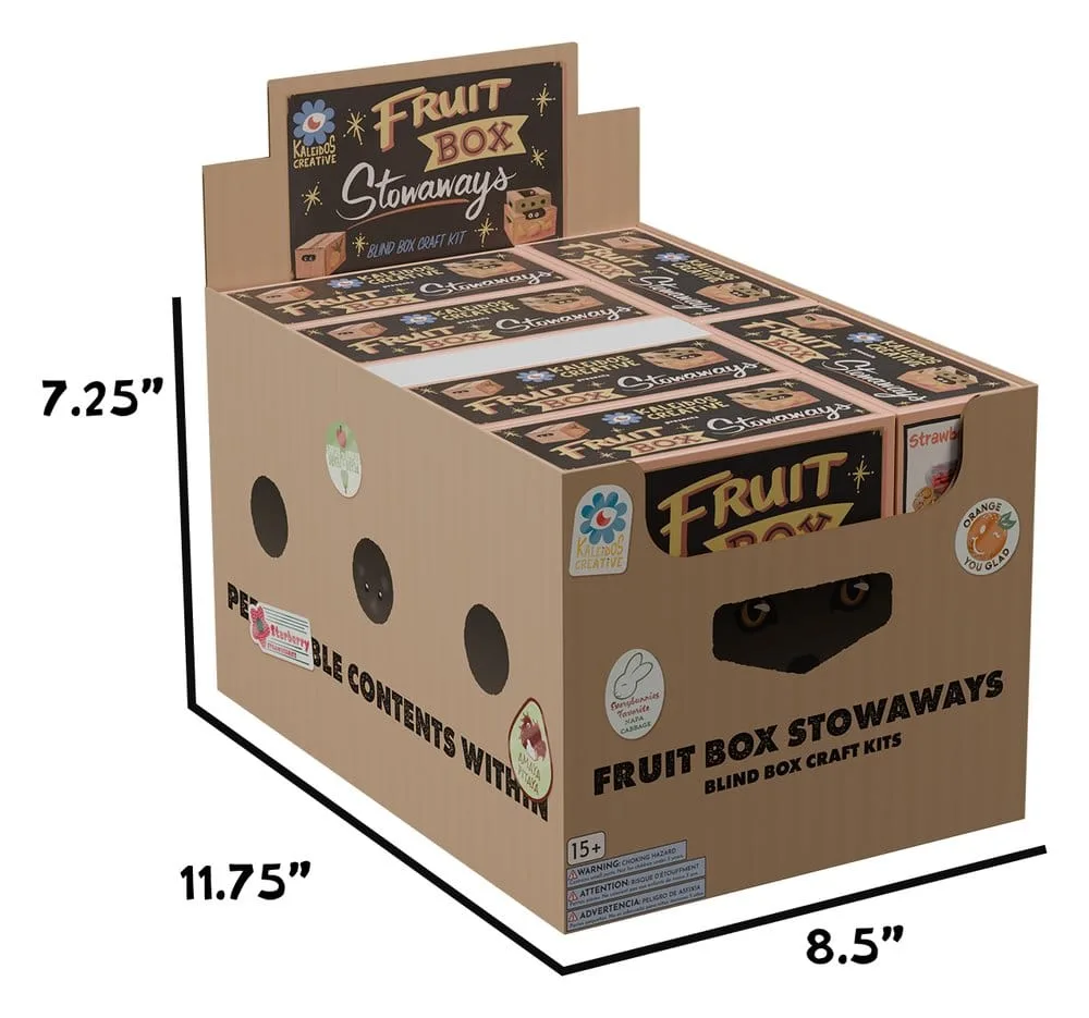Fruit Box Stowaways DIY Craft Kit – 6 Blind Box Display 3