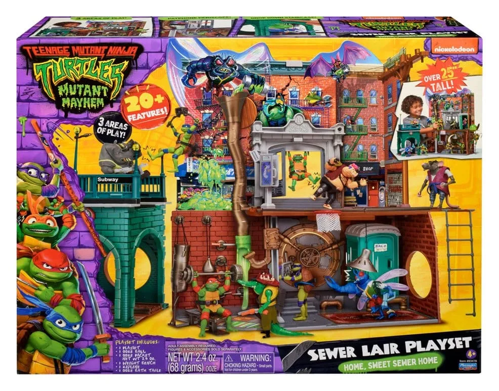 TMNT Mutant Mayhem Playset – Sewer Lair New Version 2