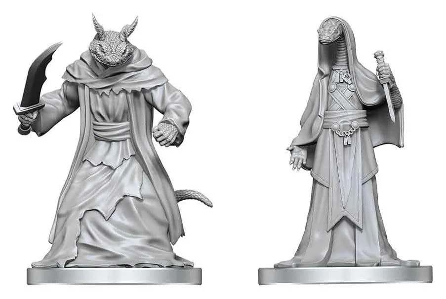Pathfinder Unpainted Miniature – Zyss & Aapoph Serpentfolk 13 cm