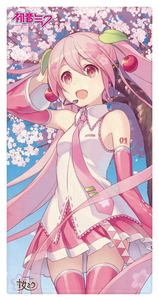 Hatsune Miku Towel – Sakura Design 75 x 150 cm