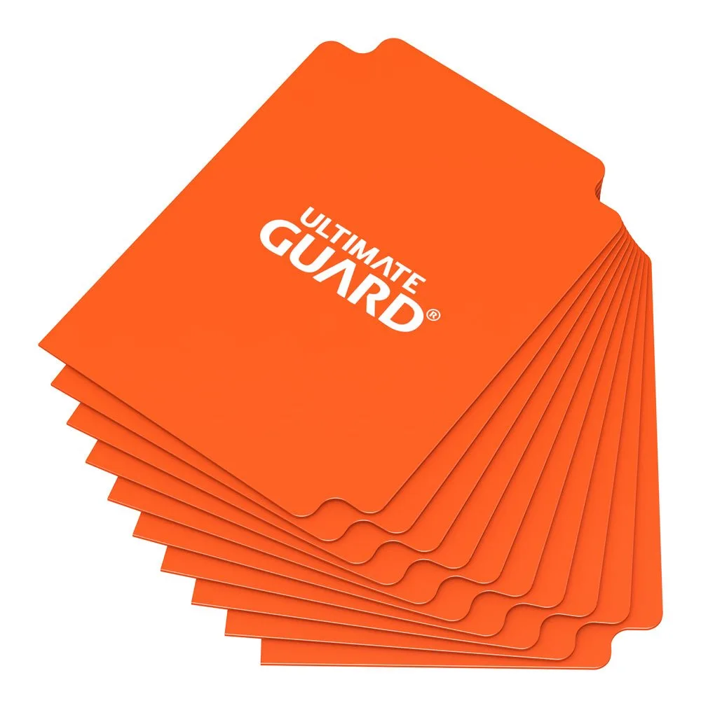 Ultimate Guard Card Dividers – Orange 10-Pack 67 x 93 mm