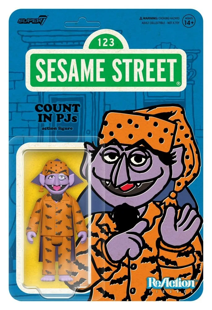 Sesame Street Action Figure – Count von Count Pajamas 10 cm 2