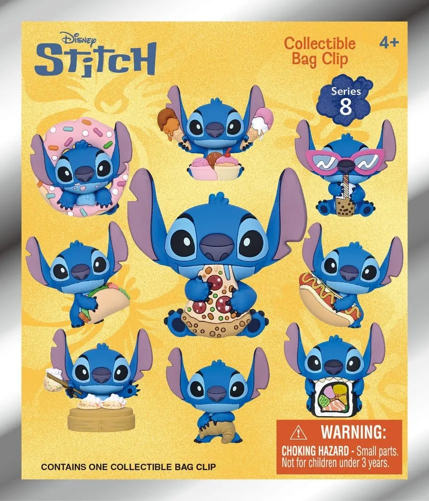 Lilo and Stitch Foam Bag Clips – Series 8 Display of 24 3