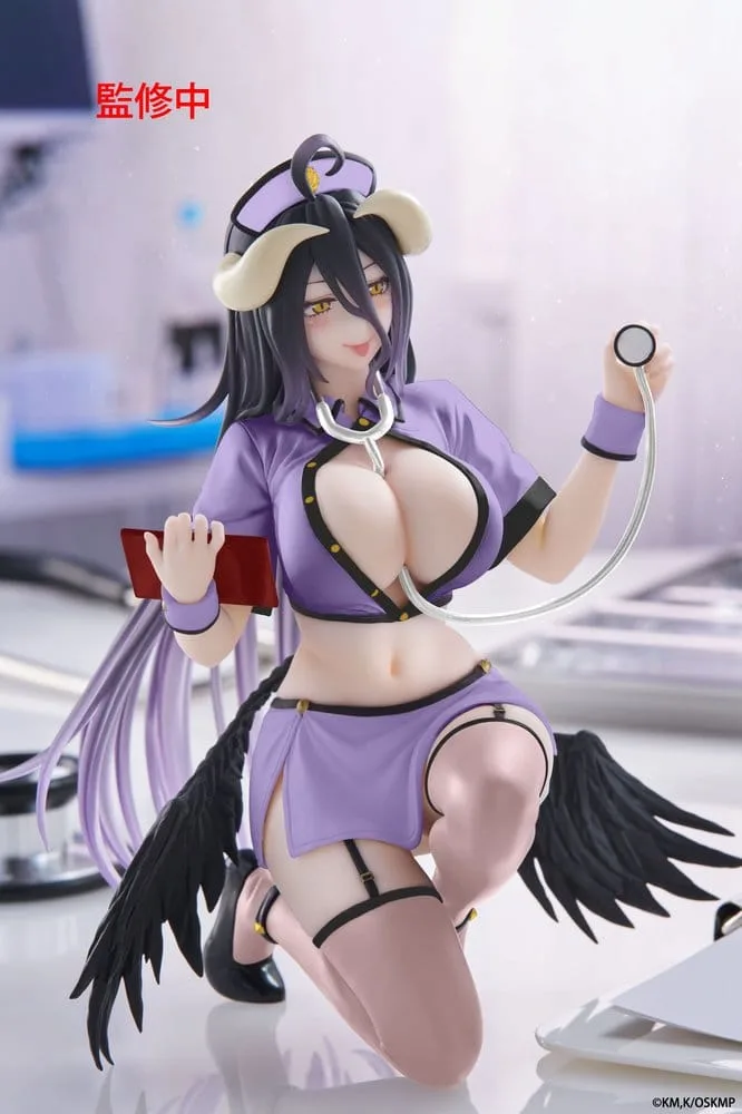 Overlord PVC Figure – Desktop Cute Albedo Nurse Renewal 13 cm 3