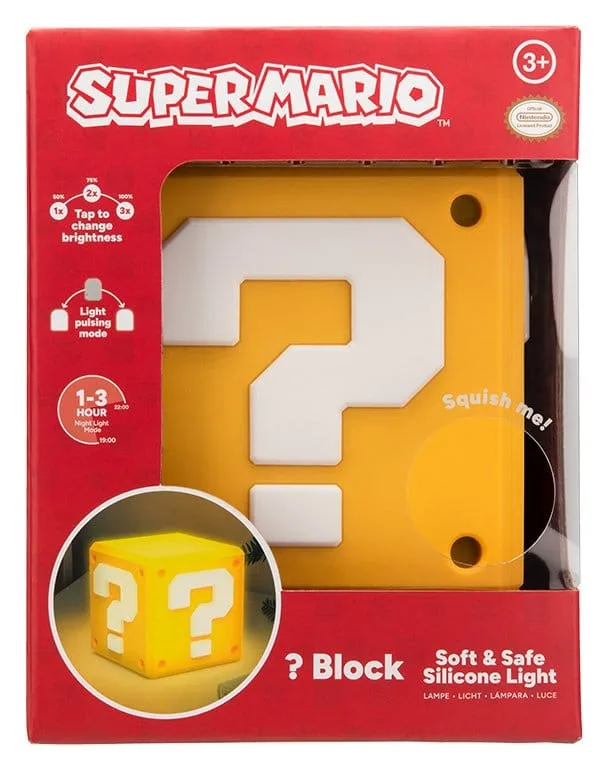Super Mario Light – SquishyGlo Question Block 13 cm 3