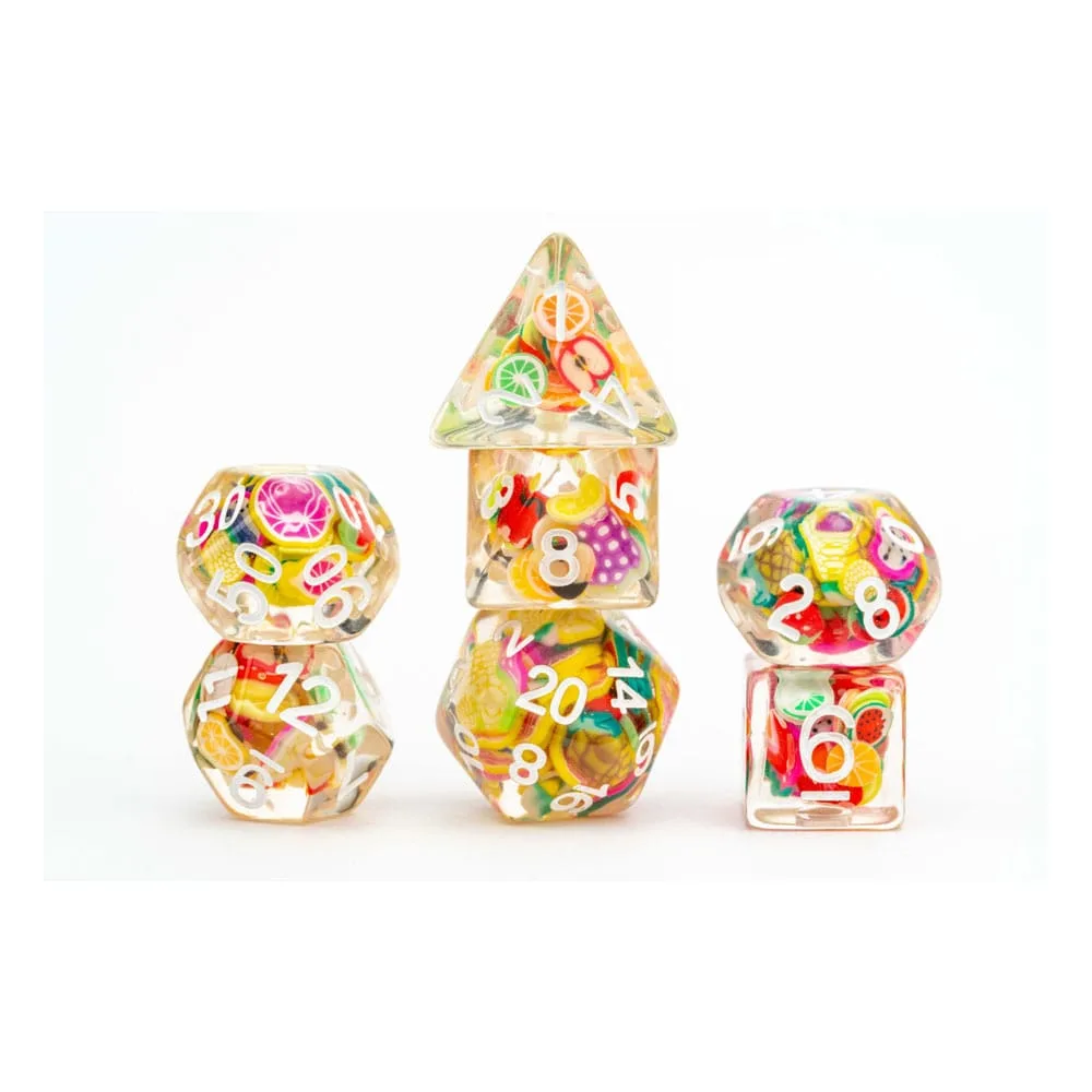 FanRoll Dice Set – Fruit Inclusions 16 mm