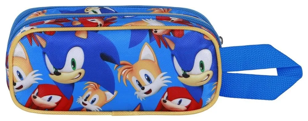 Sonic the Hedgehog Pencil Case – SEGA Go Blue 22 x 10 x 8 cm 3