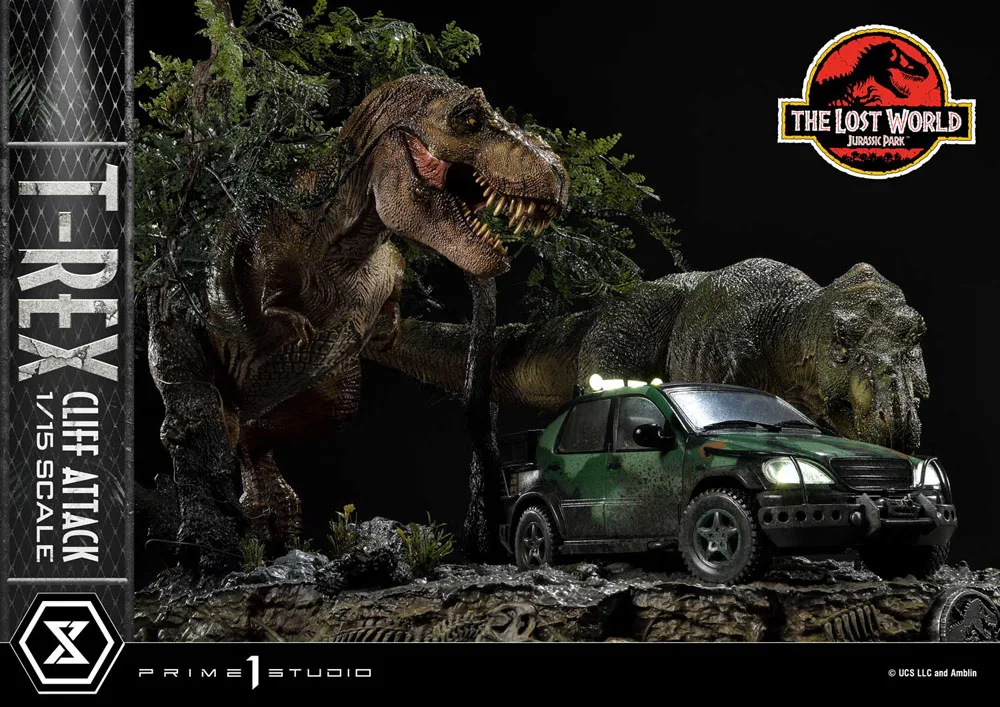Jurassic Park Statue – Lost World T-Rex Cliff Attack Bonus 53 cm 12