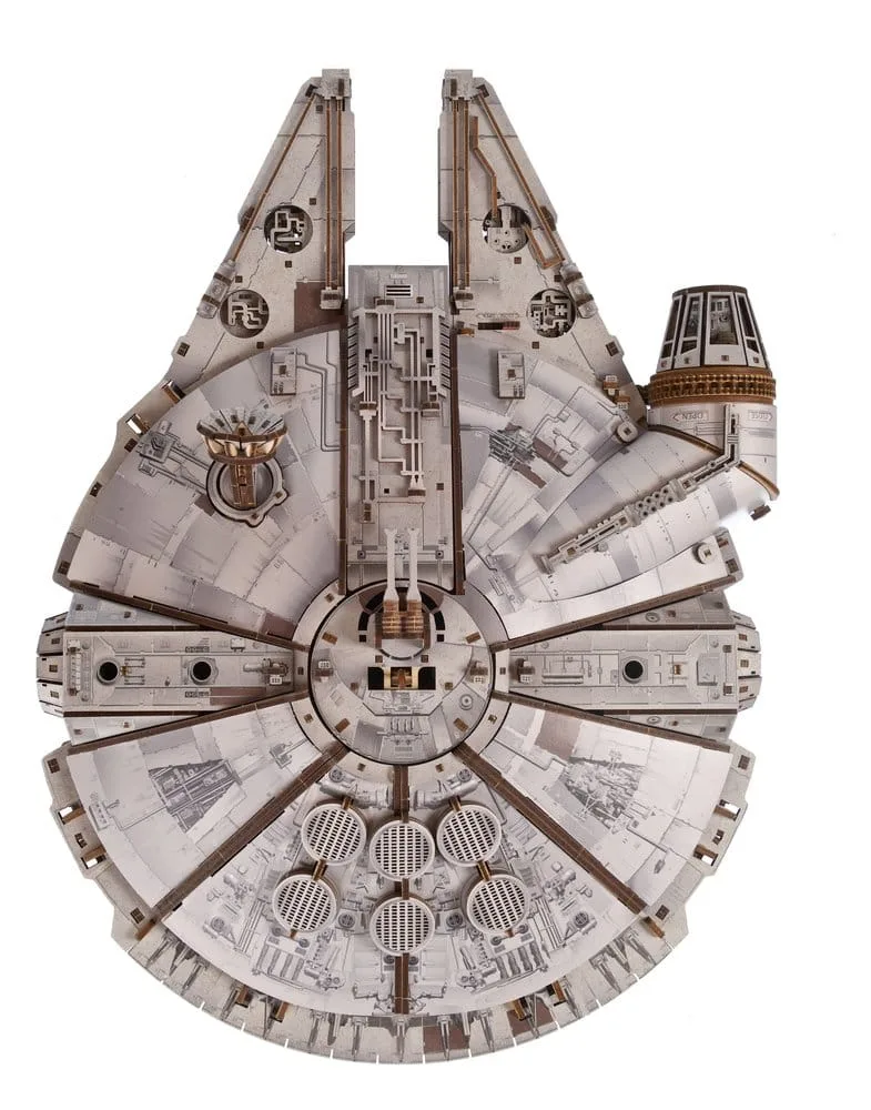 Star Wars Wooden Model Kit – Millennium Falcon 1/75 Scale 8