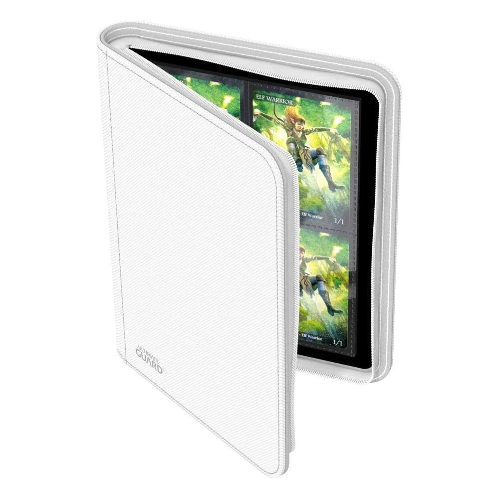 Ultimate Guard Card Binder – White Zipfolio 160 8-Pocket Xenoskin 6