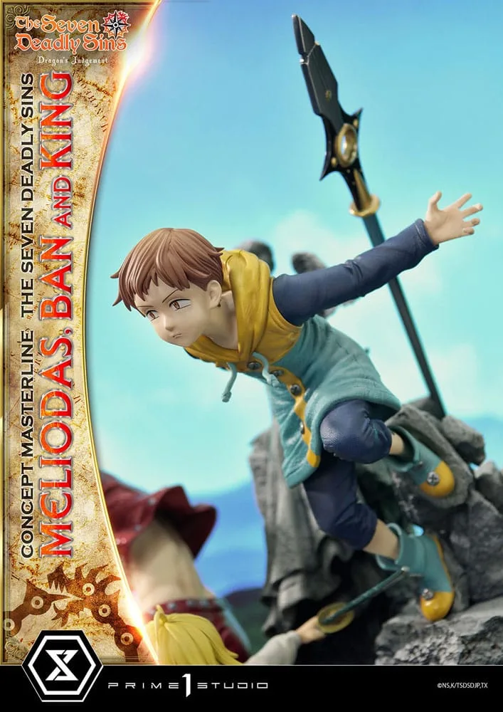 Seven Deadly Sins Statue – Meliodas, Ban and King 55 cm 19