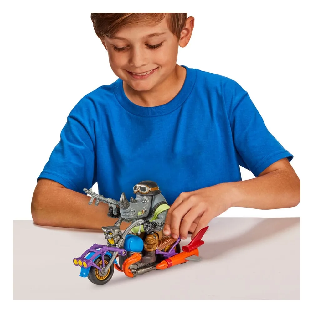 TMNT Action Figure – Rocksteady with Chopper 12 cm 5
