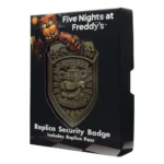 Five Nights at Freddy’s Replica Badge – Antique Brass 90 x 55 mm 2