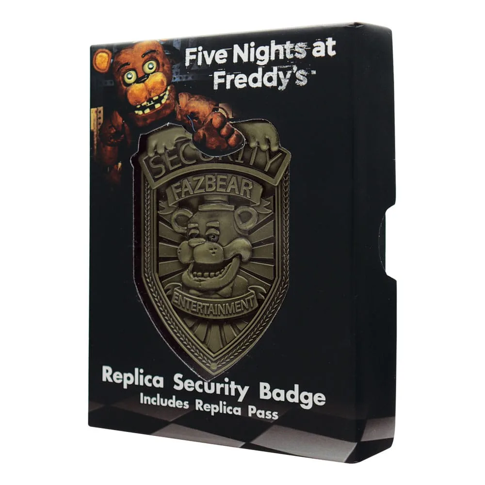 Five Nights at Freddy’s Replica Badge – Antique Brass 90 x 55 mm 2