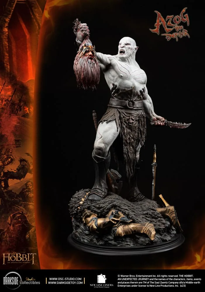 The Hobbit Beeld – Azog John Howe Signature Edition 1/3 90 cm 3