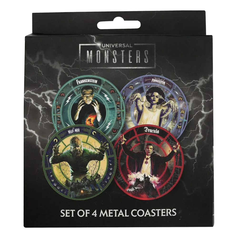 Universal Monsters Coaster Set – Four Character Designs 8.9 cm 4