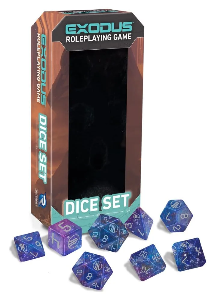 Exodus RPG Dice Set – 8 Pieces