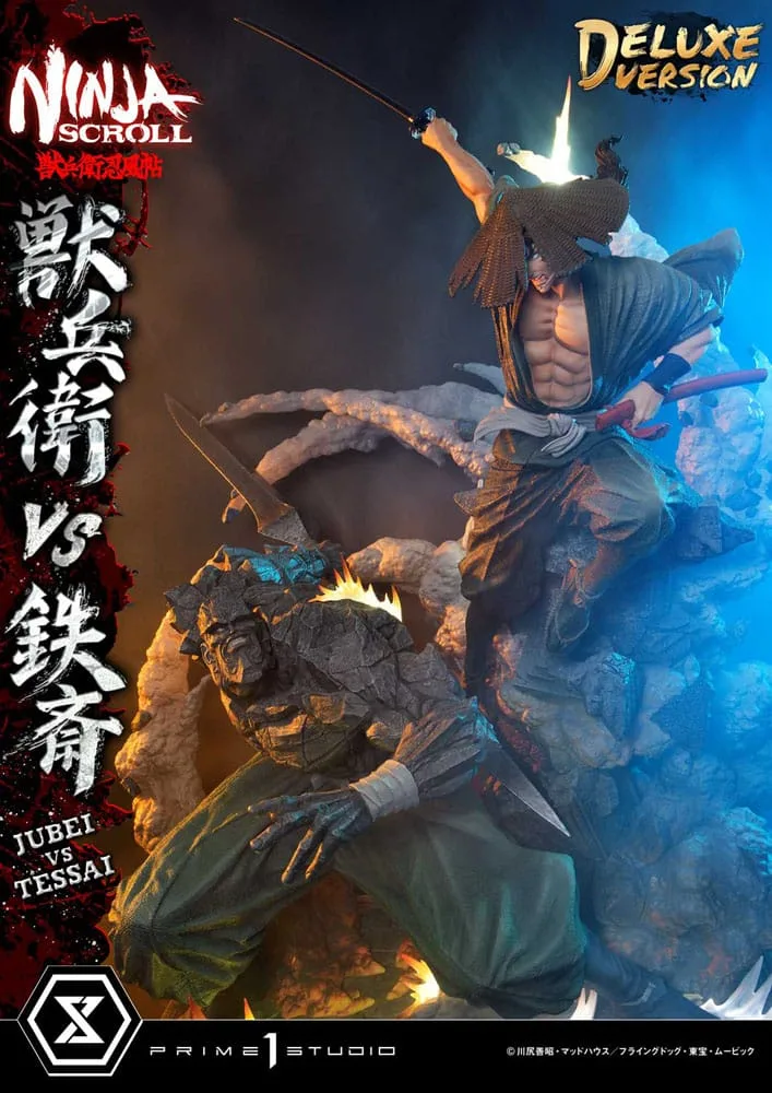 Ninja Scroll Statue – Jubei vs Tessai Deluxe 101 cm 2
