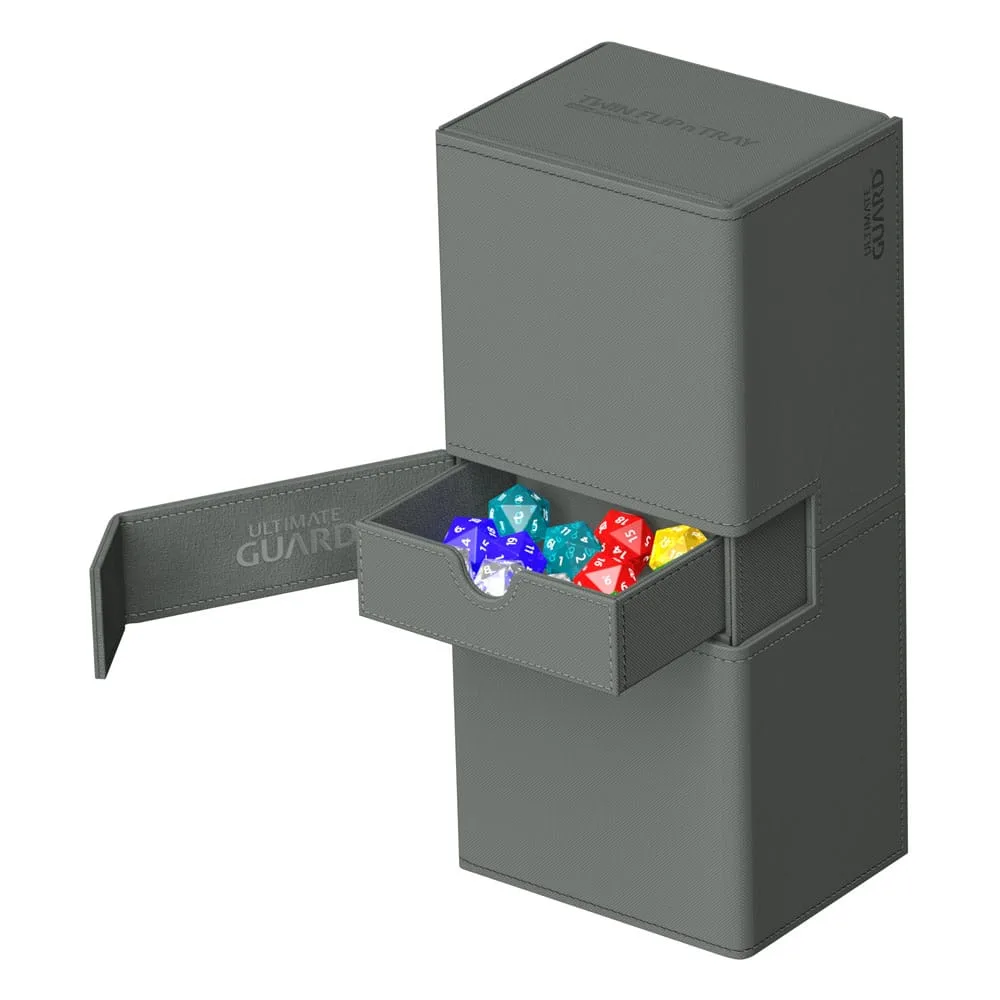 Ultimate Guard Deck Box – Twin Flip’n’Tray 266+ Xenoskin Grey 4