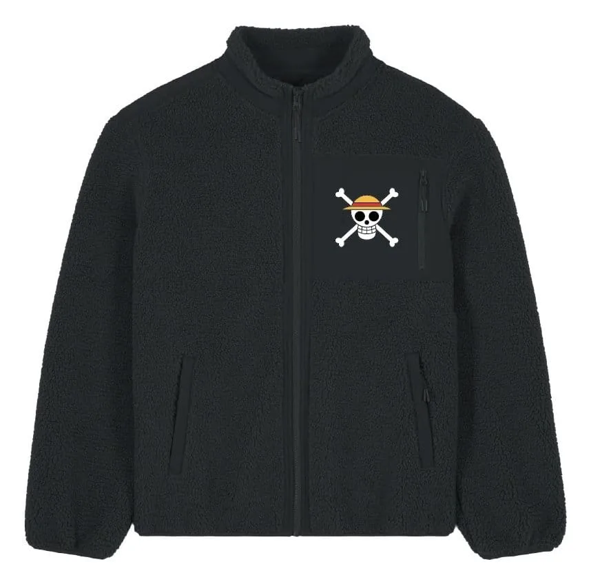 One Piece Sherpa-Jacke – Logo Größe M 2