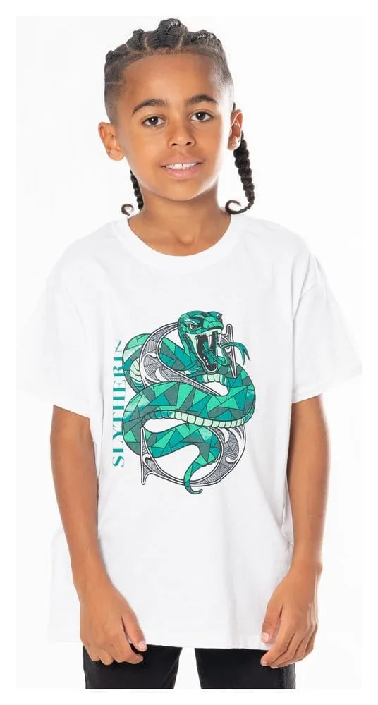 Harry Potter Kids T-Shirt – Slytherin Mosaic Size 9–11