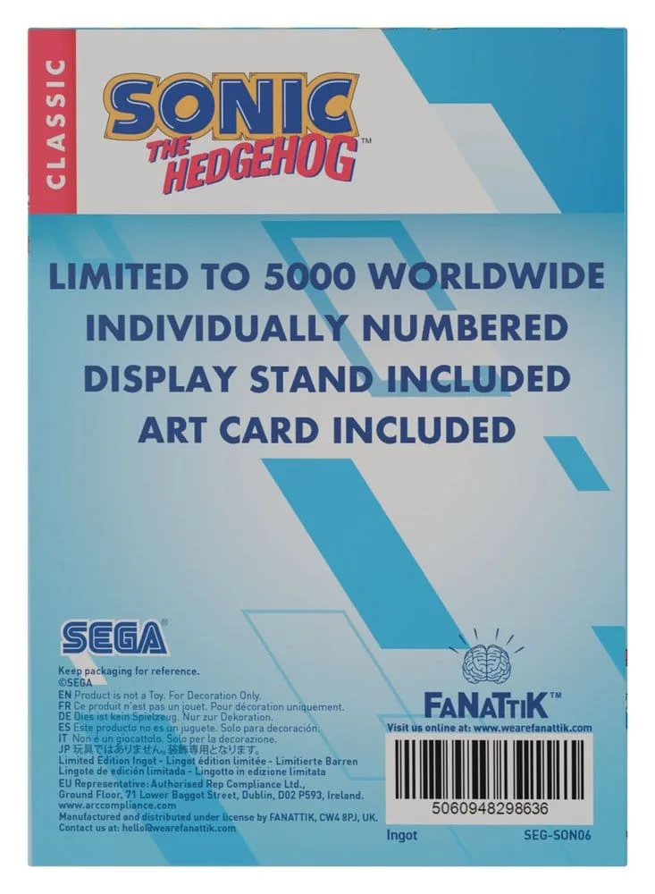 Sonic the Hedgehog Ingot – 35th Anniversary 90 x 60 mm 3