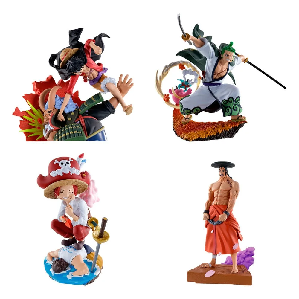 One Piece Mini Statue Set – Wano Kuni Vol. 1 9 cm