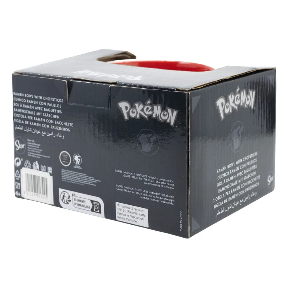 Pokémon Ramen Bowl – Face Design with Chopsticks 500 ml 5