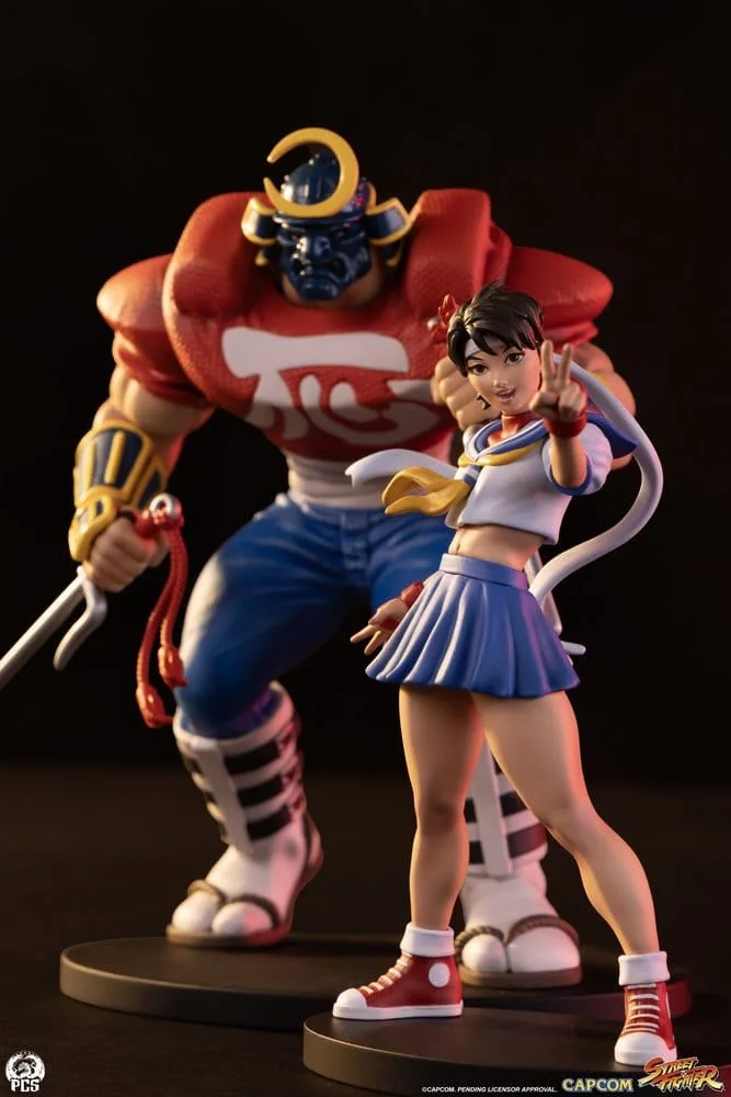Street Fighter Statue Set – Street Jam Sakura & Sodom 22 cm 2