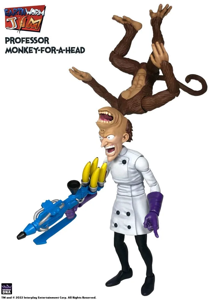 Earthworm Jim Action Figure – Professor Monkey-For-A-Head 28 cm 1