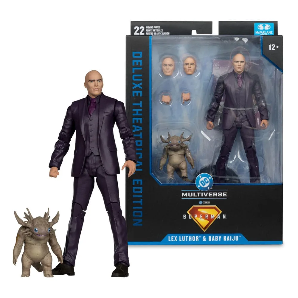 Superman (2025) Action Figure – Lex Luthor with Baby Kaiju 18 cm 5