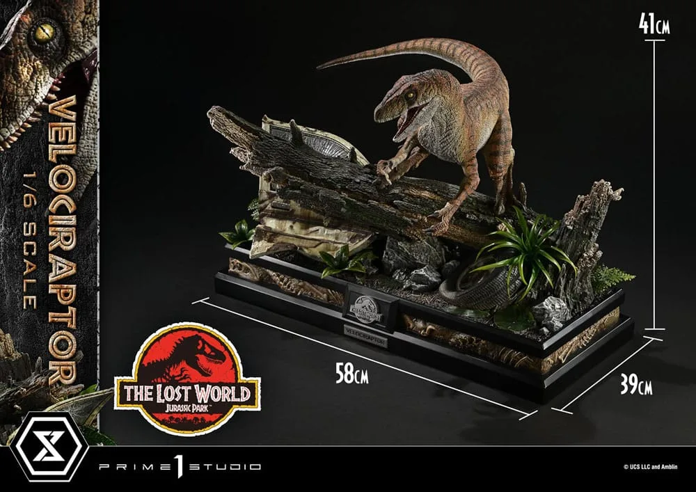 Jurassic Park II beeld – Tiger Stripe Velociraptor 1/6 41 cm 7