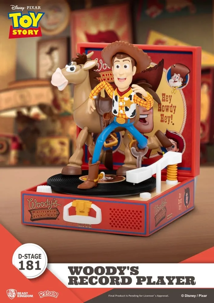 Toy Story PVC Diorama – Woody’s Record Player 13 cm 2