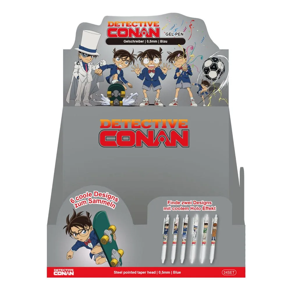 Detective Conan Gel Pens – Premium Blind Box Display of 24 3