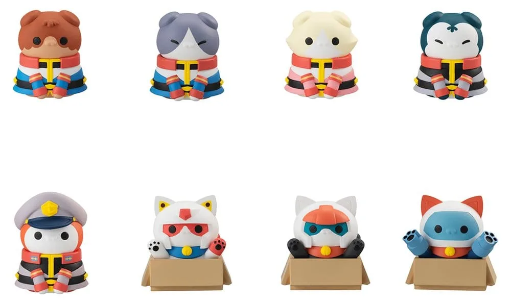 Gundam Mini Figures – Nyandam Earth Federation Blind Box Set of 8